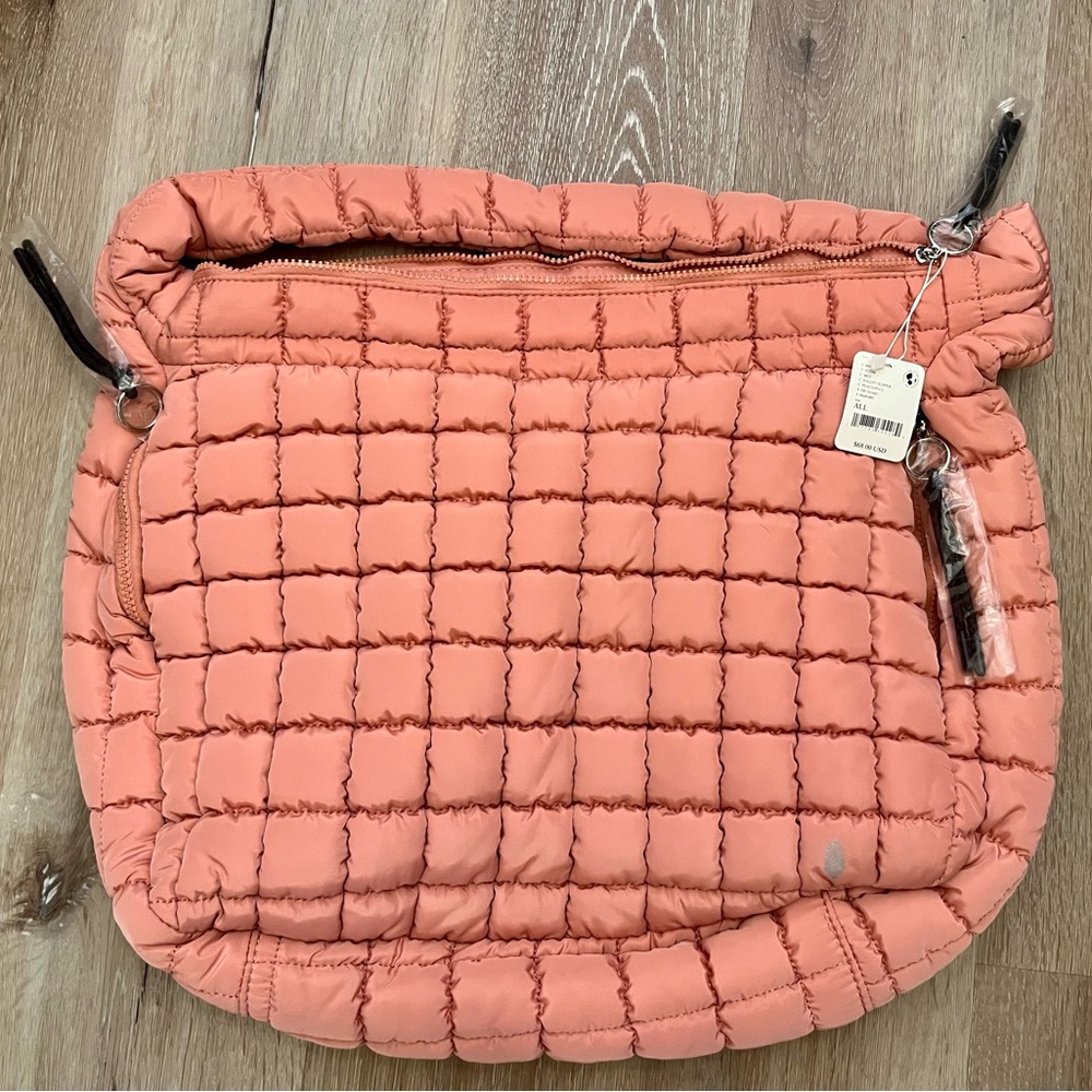 🩰Free People FP Movement Quilted Carryall BALLET SLIPPER pink New w tags